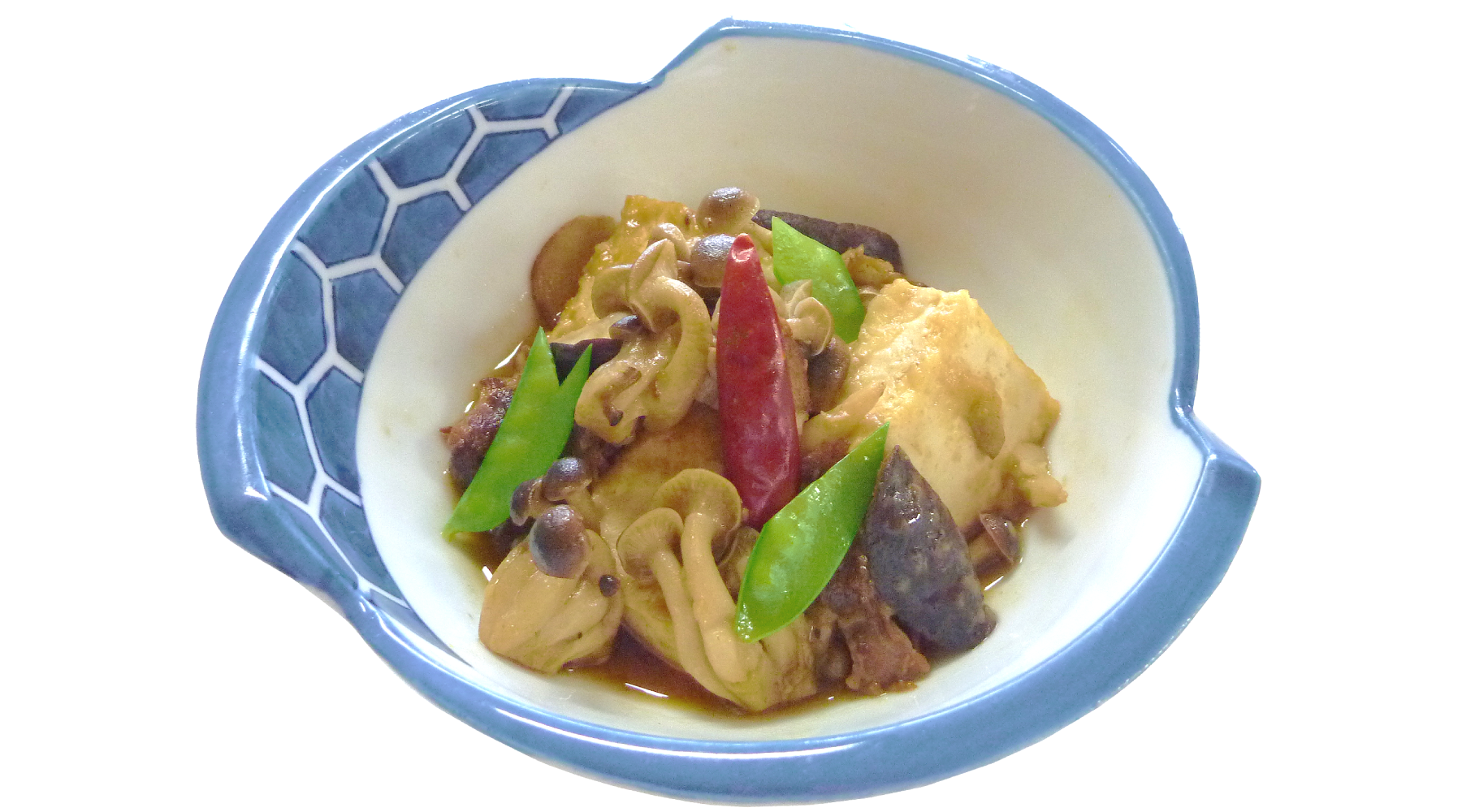 いろいろきのこ蜂蜜豆腐