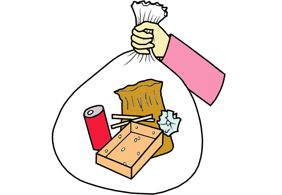 ゴミは持ち帰ること